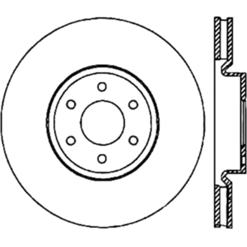 Stoptech 05-09 Nissan Frontier/ Xterra Front Performance Cryo Rotor