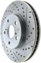 Load image into Gallery viewer, StopTech Select Sport 06-15 Lexus IS250 Sport Slotted &amp; Drilled Front Left Rotor