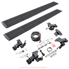 Go Rhino 22-23 Toyota Tundra CrewMax Cab 4dr E-BOARD E1 Electric Running Board Kit - Bedliner Coatng - GTR Auto