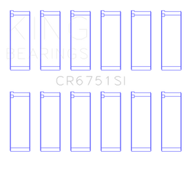 King Engine Bearings 97-07 Ford 2.5L/2.9L/3.0L (Size STD) Rod Bearing Set