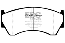Load image into Gallery viewer, EBC 95-97 Nissan Sentra 1.6 Redstuff Front Brake Pads