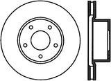 StopTech Power Slot 05-06 Pontiac GTO Front Right Cryo Slotted Rotor