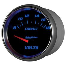 Load image into Gallery viewer, AutoMeter Gauge Voltmeter 2-5/8in. 18V Electric Cobalt