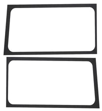 Load image into Gallery viewer, DEI 18-23 Jeep Wrangler JL 2-Door Boom Mat Rear Side Window Trim - 2 Piece - Black Leather Look
