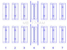Load image into Gallery viewer, King Engine Bearings BMW M30B35/25/28/32/33/35 Performance Main Bearing Set