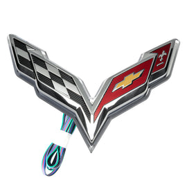 Oracle Corvette C7 Rear Illuminated Emblem - ColorSHIFT