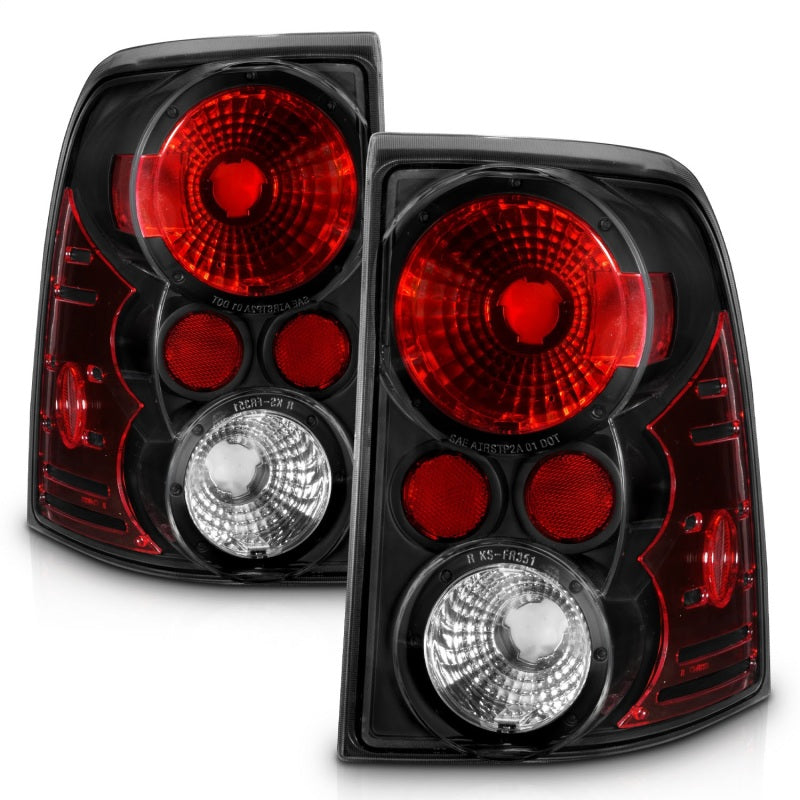 ANZO 2002-2005 Ford Explorer Taillights Black