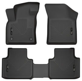 Husky Liners 18-19 Volkswagen Atlas Weatherbeater Black Front & 2nd Seat Floor Liners - GTR Auto
