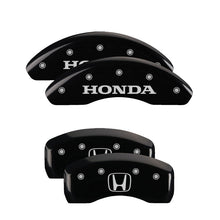 Load image into Gallery viewer, MGP Front set 2 Caliper Covers Engraved Front i-Vtec Black finish silver ch