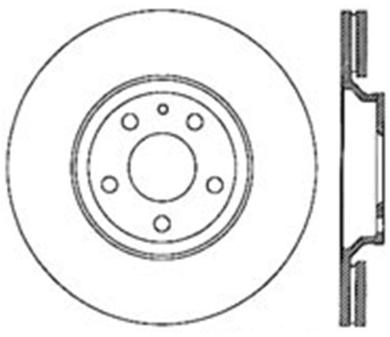 StopTech 08-11 Audi TT Quattro Front Right Drilled Sport Cryo Brake Rotor