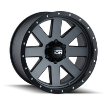 Load image into Gallery viewer, ION Type 134 20x9 / 5x127 BP / 0mm Offset / 83.82mm Hub Matte Gunmetal/Black Beadlock Wheel