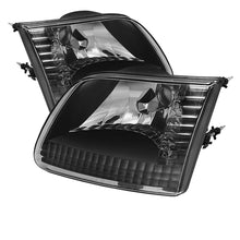 Load image into Gallery viewer, xTune Ford F150 97-03 / Expedition 97-02 Crystal Headlights Black HD-JH-FF15097-BK