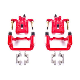 Power Stop 05-12 Nissan Pathfinder Rear Red Calipers w/Brackets - Pair