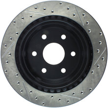 Load image into Gallery viewer, StopTech Power Slot 02-06 Escalade / 03-06 Avalance 1500 Rear Right Drilled &amp; Slotted Rotors