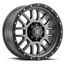 Load image into Gallery viewer, ICON Alpha 20x9 8x6.5 19mm Offset 5.75in BS 125.2mm Bore Gun Metal Wheel