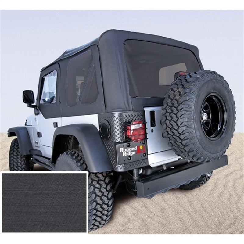 Rugged Ridge XHD Soft Top Black Tinted Windows 97-06 Jeep Wrangler