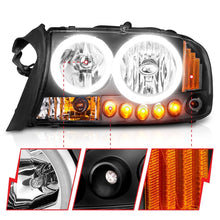 Load image into Gallery viewer, ANZO 1997-2004 Dodge Dakota Crystal Headlights Black 1pc