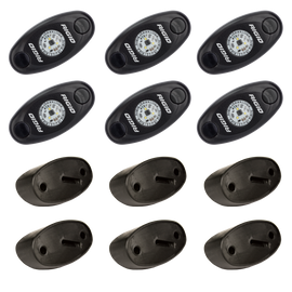 Rigid Industries Rock Light Kit- Red (6 lights)