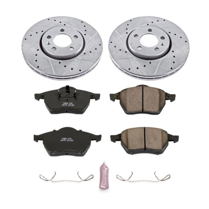 Power Stop 1999 Volkswagen Golf Front Z23 Evolution Sport Brake Kit