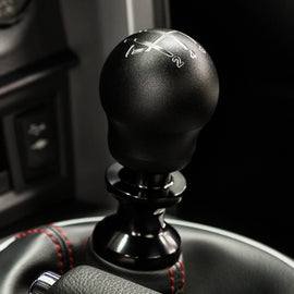 Raceseng Contour Shift Knob (Gate 1 Engraving) M10x1.25mm Adapter - Black Texture