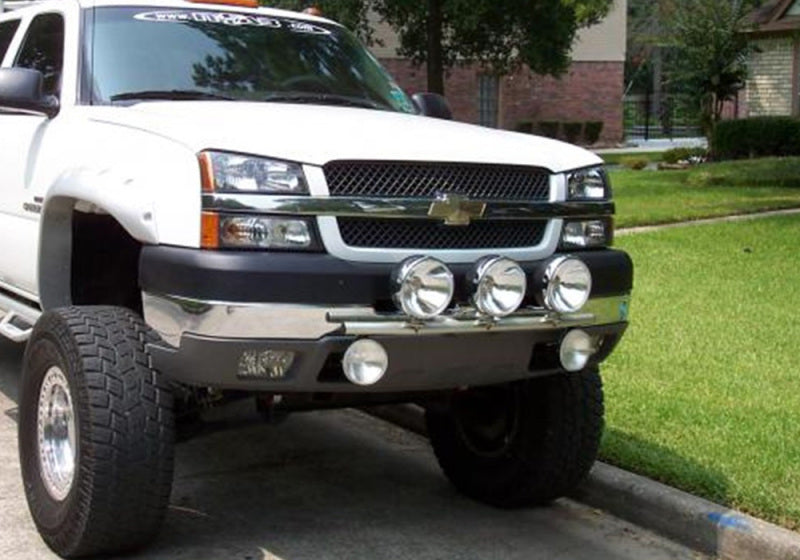 N-Fab Light Bar 99-02 Chevy Tahoe/Suburban 00-05 1500/2500/3500 - Gloss Black - Light Tabs