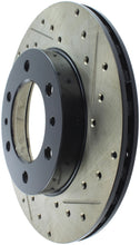 Load image into Gallery viewer, StopTech 81-89 Toyota Land Cruiser Slotted &amp; Drilled Front Left Rotor