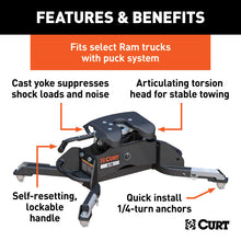 Load image into Gallery viewer, Curt A16 5th Wheel Hitch w/Ram Puck System Legs