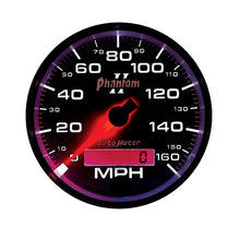 Load image into Gallery viewer, Autometer Phantom II 3-3/8in 160 MPH Electronic Programmable In-Dash Speedometer