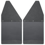 Husky Liners GM 99-16 Silverado/Sierra 12in W Black Top & Weight Kick Back Front Mud Flaps