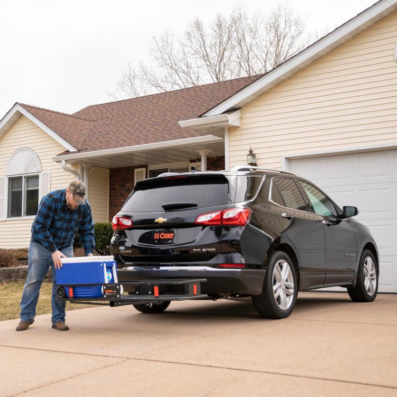 Curt 60in x 24in Basket-Style Cargo Carrier (Fixed 2in Shank)