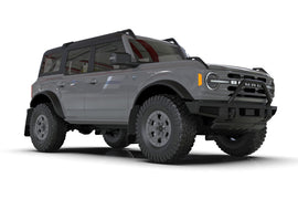 Rally Armor 21-25 Ford Bronco (Steel Bmpr - NO Rptr/Sprt - NO RR/RB) Blk Mud Flap w/Met. Blk Logo