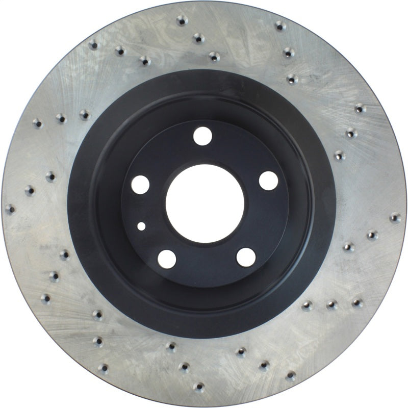 StopTech 08-15 Audi TT Quattro Rear Right Drilled Sport Cryo Brake Rotor