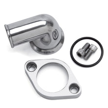 Load image into Gallery viewer, Edelbrock Waterneck Sbc/BBC 90-Degree Two-Piece Cast SwIVel Polished