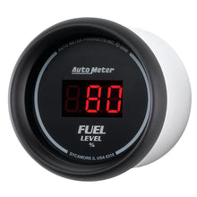 Load image into Gallery viewer, Autometer 52mm Black Digital Programmable Empty-Full Fuel Level Gauge