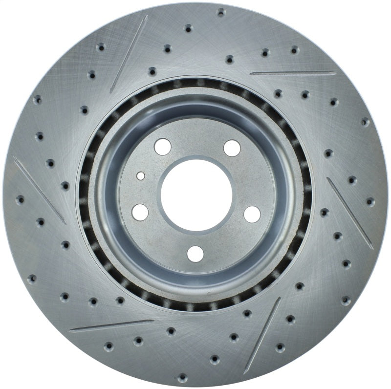 StopTech Select Sport 14-19 Audi A4i Slotted and Drilled Left Front Rotor
