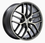 BBS CC-R 20x8 5x112 ET27 Satin Graphite Diamond Cut Polished Rim Protector Wheel -82mm PFS Required