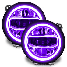 Load image into Gallery viewer, Oracle Jeep Wrangler JL/Gladiator JT RGB+W Headlight DRL Kit - ColorSHIFT w/o Controller