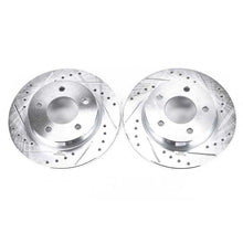 Load image into Gallery viewer, Power Stop 04-13 Mazda 3 Rear Evolution Drilled &amp; Slotted Rotors - Pair