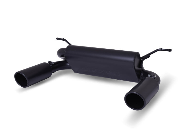 Gibson 18-22 Jeep Wrangler JL Rubicon 3.6L 2.5in Cat-Back Dual Split Exhaust - Black Elite (Ceramic)