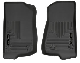 Husky Liners 19-24 Jeep Wrangler JL/JLU WeatherBeater Front Row Black Floor Liners - GTR Auto