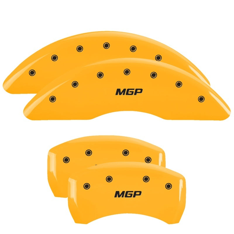 MGP 4 Caliper Covers Engraved Front & Rear MGP Yellow Finish Black Characters 2003 BMW Z4