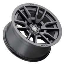 Load image into Gallery viewer, ICON Vector 6 17x8.5 6x5.5 25mm Offset 5.75in BS 93.1mm Bore Satin Black Wheel