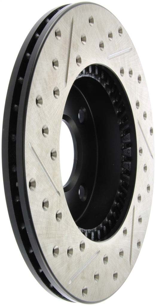 StopTech 95-99 Nissan 200SX / 98-99 Sentra (Exc Wagon) Slotted & Drilled Left Front Rotor