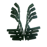 Moroso GM LS 9.75in Wire Unsleeved Coil On Plug 90 Deg Boots Ultra Spark Plug Wire Set - Black