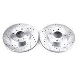 Power Stop 99-02 Infiniti G20 Front Evolution Drilled & Slotted Rotors - Pair