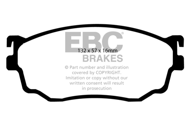 EBC 03-04 Mazda Protege 2.0 Turbo (Mazdaspeed) Ultimax2 Front Brake Pads