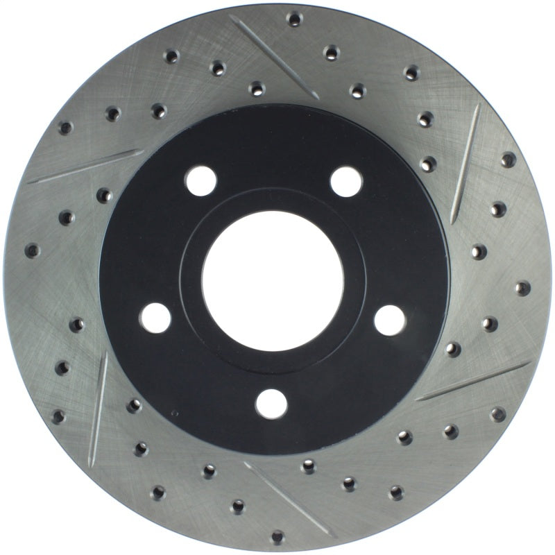 StopTech 99-04 Jeep Grand Cherokee Front Left Slotted & Drilled Rotor