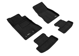 3D MAXpider 15-22 Ford Mustang Elegant 1st 2nd Row (2 Eyelets) - Floor Mat Set (Black)