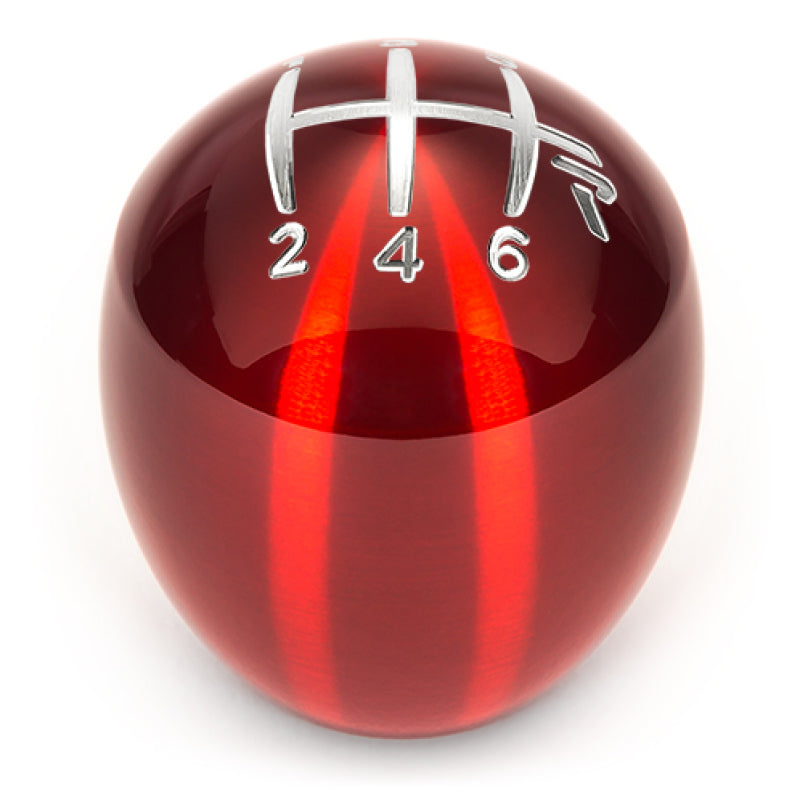 Raceseng Slammer Shift Knob (Gate 3 Engraving) M10x1.25mm Adapter - Red Translucent