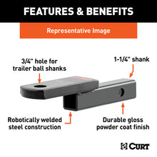 Load image into Gallery viewer, Curt Class 2 Ball Mount (1-1/4in Shank 3500lbs 3-1/4in Drop 7-1/4in Long)